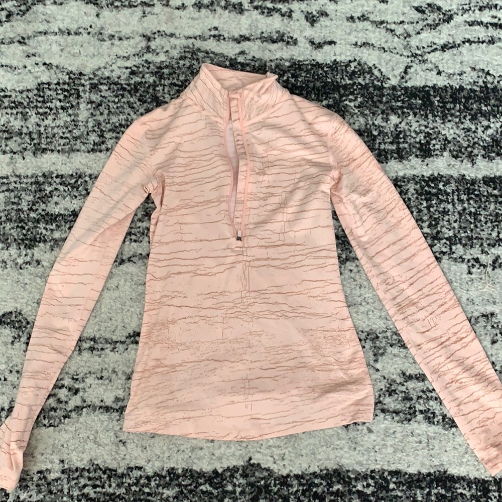 Half zip Nike workout shirt.